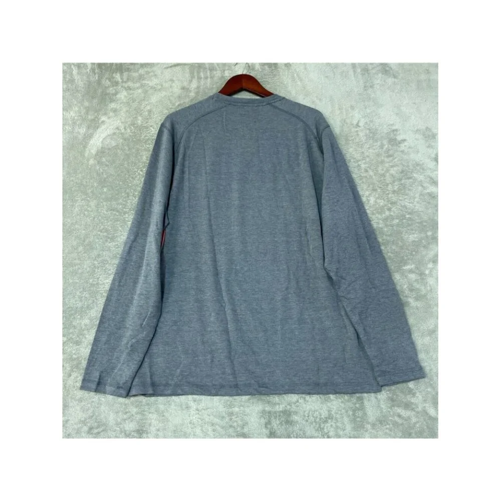 NWT Bass Outdoor Men's XL Utili-Tee Blue Long Sleeve Shirt